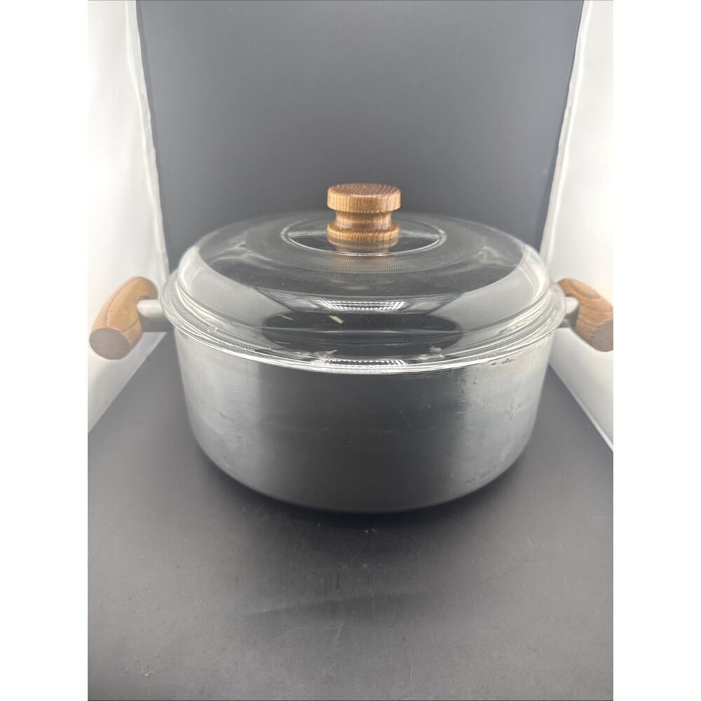 Regal Vintage Aluminum 5qt Dutch Oven With Lid Wood Handles